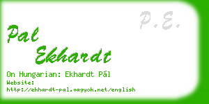 pal ekhardt business card