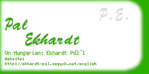 pal ekhardt business card